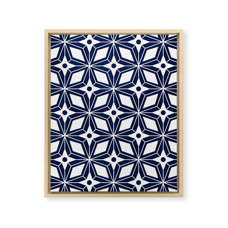 Starburst - Navy Framed Canvas Print Gallery Image 15