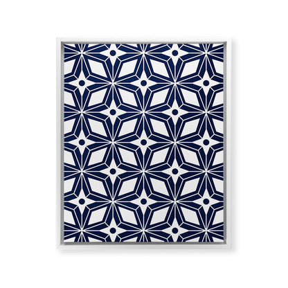Starburst - Navy Framed Canvas Print Gallery Image 19