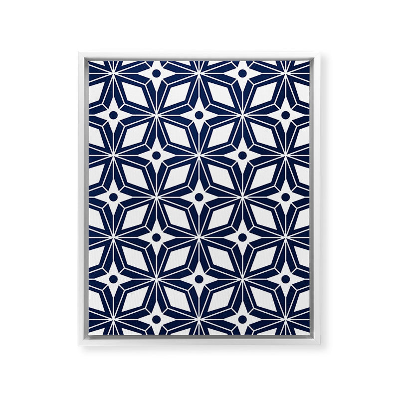 Starburst - Navy Framed Canvas Print Gallery Image 22