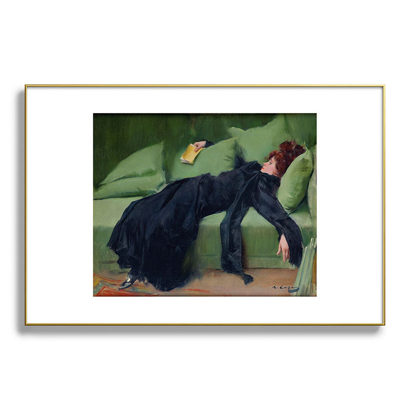 Decadent Young Woman after the Dance Framed Art Print Gallery Image 93
