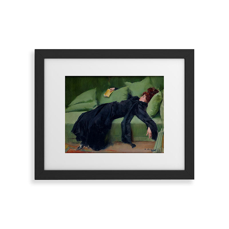 Decadent Young Woman after the Dance Framed Art Print Gallery Image 33