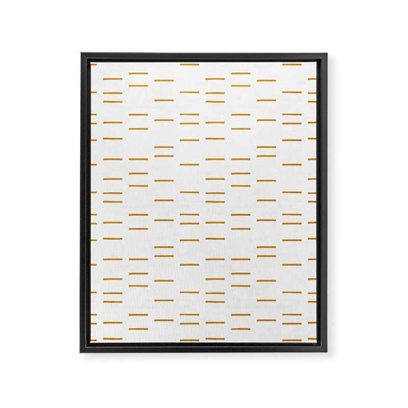 OCHRE LINE Framed Canvas Print Gallery Image 4