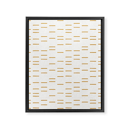 OCHRE LINE Framed Canvas Print Gallery Image 1