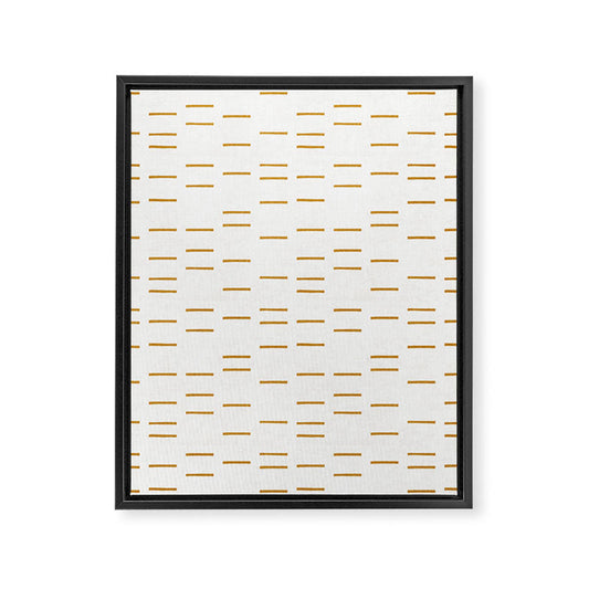 OCHRE LINE Framed Canvas Print Gallery Image 1