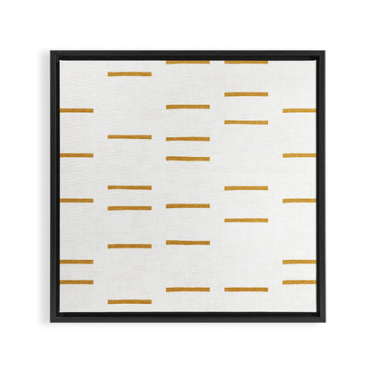 OCHRE LINE Framed Canvas Print Gallery Image 2