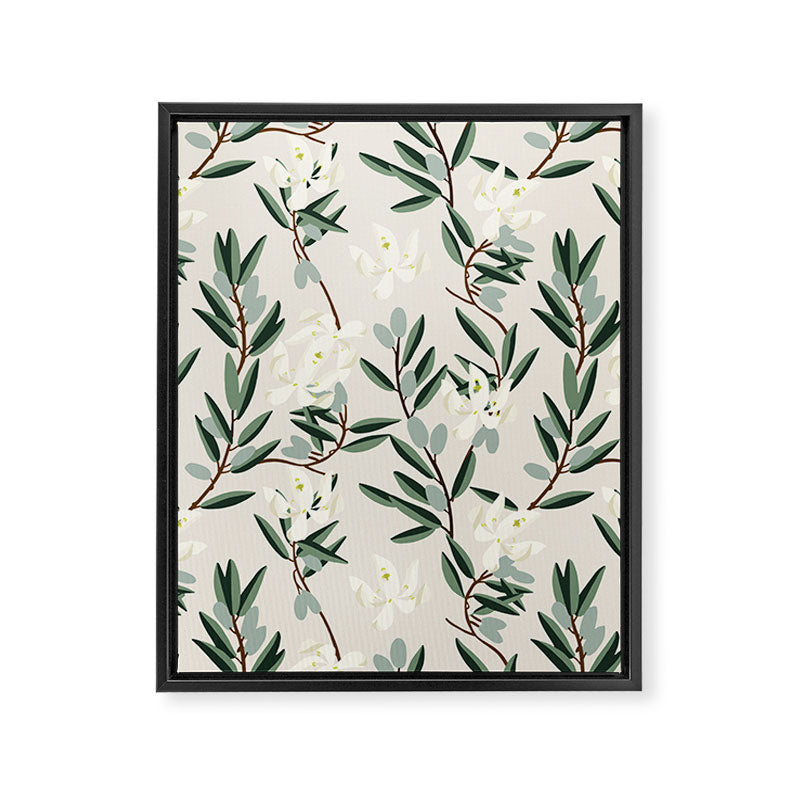 OLIVE BLOOM Framed Canvas Print Gallery Image 3