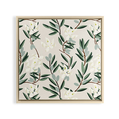 OLIVE BLOOM Framed Canvas Print Gallery Image 27