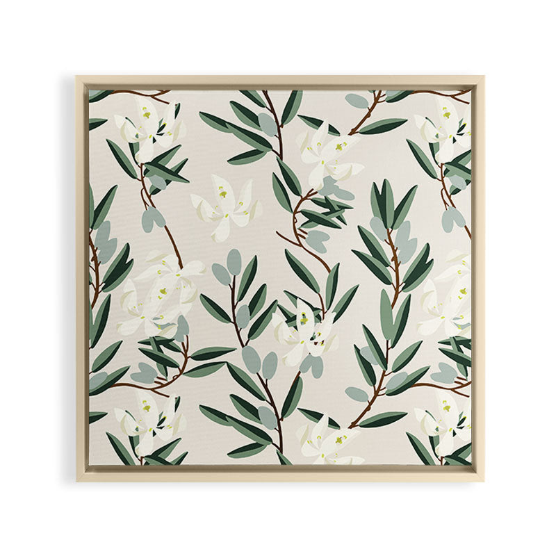OLIVE BLOOM Framed Canvas Print Gallery Image 24