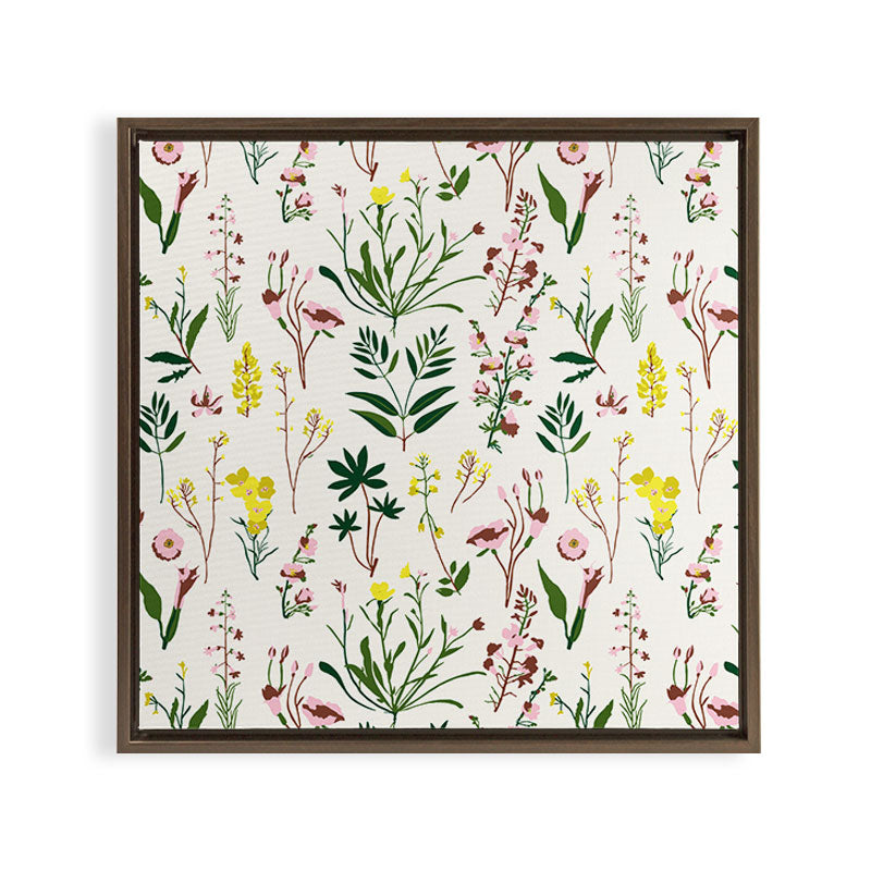 WILDFLOWER STUDY Framed Canvas Print Gallery Image 15