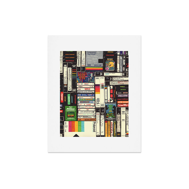 Cassettes, VHS and Video Games Art Print Gallery Image 4