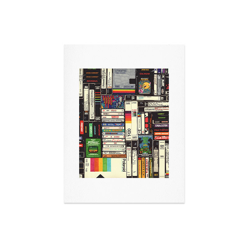 Cassettes, VHS and Video Games Art Print Gallery Image 6