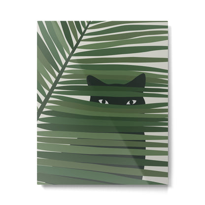Cat and Plant 53 Metal Print Gallery Image 6