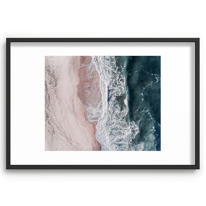 Crashing waves - Aerial Beach Ocean Sea Photography by Ingrid Beddoes Framed Art Print Gallery Image 62