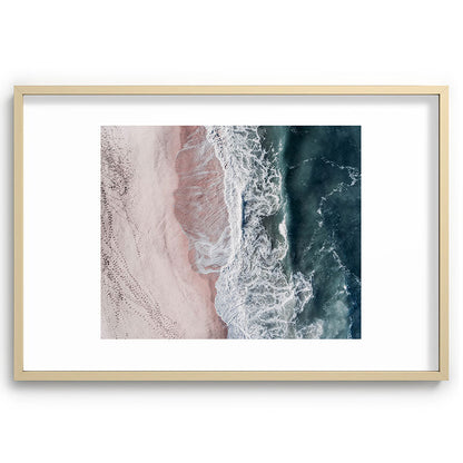 Crashing waves - Aerial Beach Ocean Sea Photography by Ingrid Beddoes Framed Art Print Gallery Image 74
