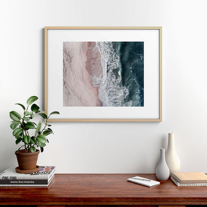 Crashing waves - Aerial Beach Ocean Sea Photography by Ingrid Beddoes Framed Art Print Gallery Image 21