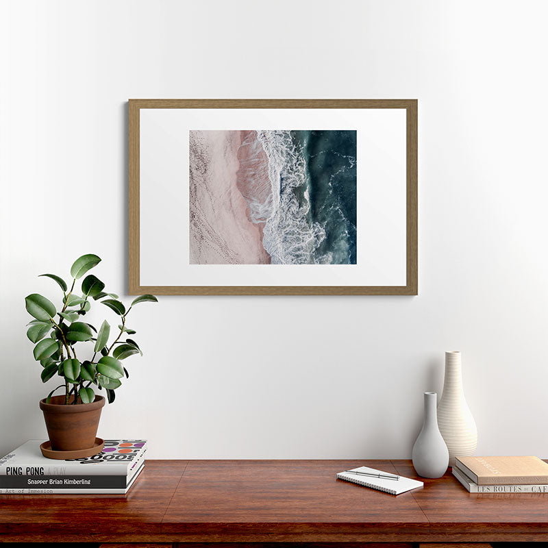 Crashing waves - Aerial Beach Ocean Sea Photography by Ingrid Beddoes Framed Art Print Gallery Image 41