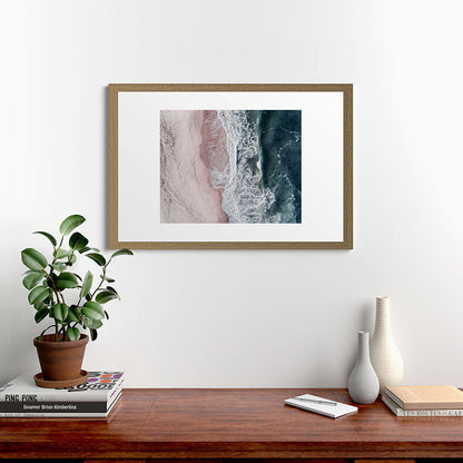 Crashing waves - Aerial Beach Ocean Sea Photography by Ingrid Beddoes Framed Art Print Gallery Image 41