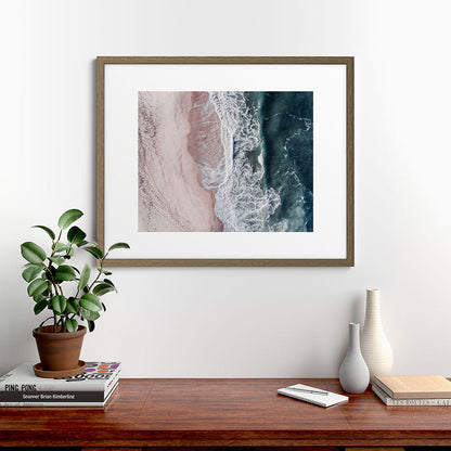 Crashing waves - Aerial Beach Ocean Sea Photography by Ingrid Beddoes Framed Art Print Gallery Image 42