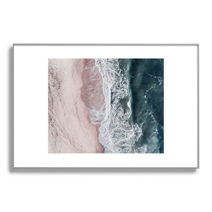 Crashing waves - Aerial Beach Ocean Sea Photography by Ingrid Beddoes Framed Art Print Gallery Image 100