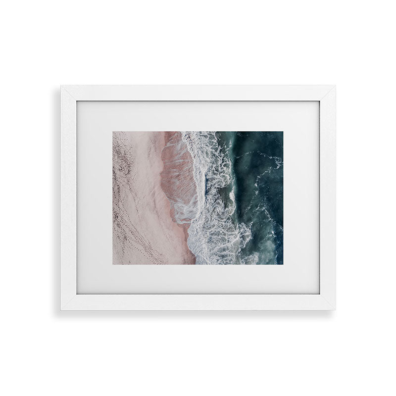 Crashing waves - Aerial Beach Ocean Sea Photography by Ingrid Beddoes Framed Art Print Gallery Image 53