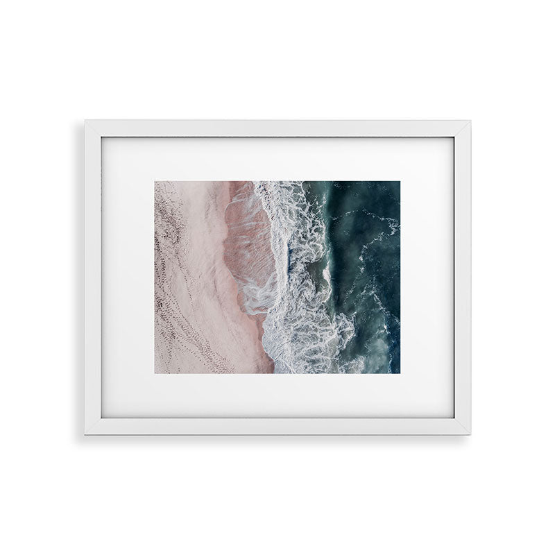 Crashing waves - Aerial Beach Ocean Sea Photography by Ingrid Beddoes Framed Art Print Gallery Image 23
