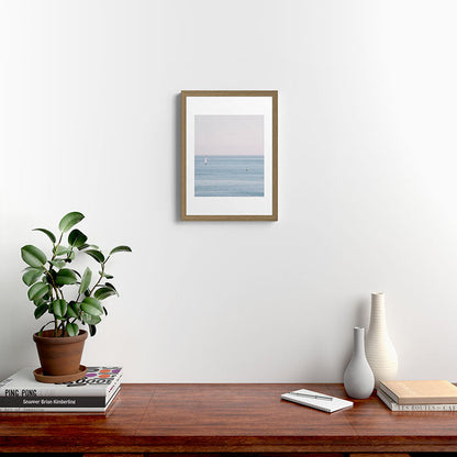 Ocean - Sail boat in calm sea - travel photography Framed Art Print Gallery Image 10