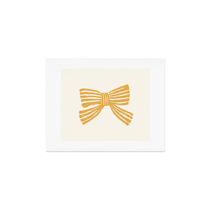 Yellow Stripe Bow Ribbon Art Print Gallery Image 3