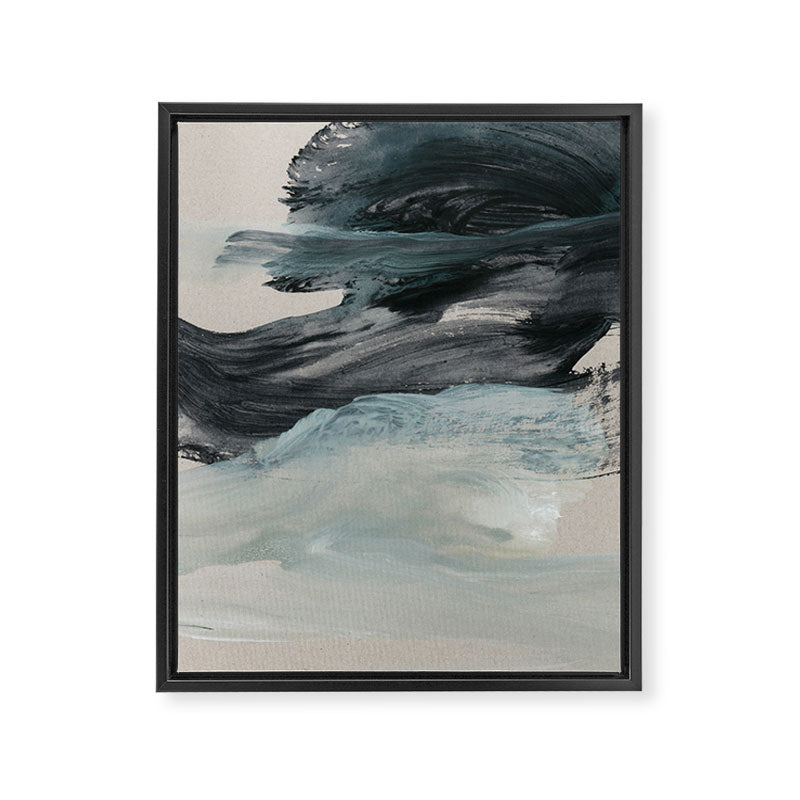 minimal brushstrokes 3 Framed Canvas Print Gallery Image 1