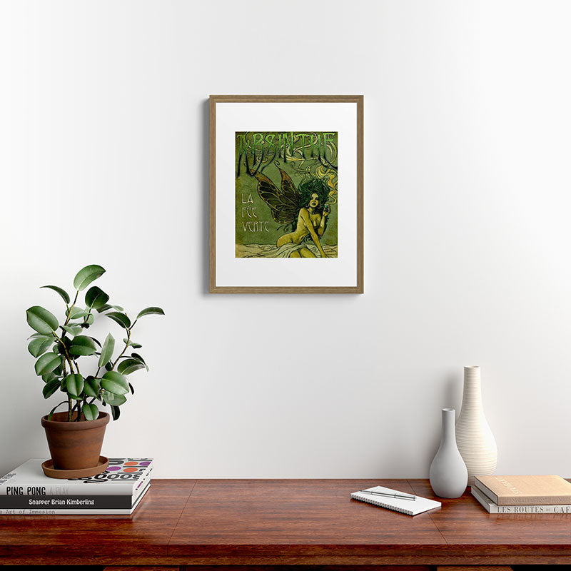 Vintage Parisian Green Fairy Absinthe Alcoholic Aperitif Advertisement Poster Framed Art Print Gallery Image 16