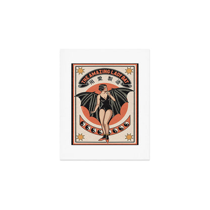 The Amazing Lady Bat Art Print Gallery Image 1