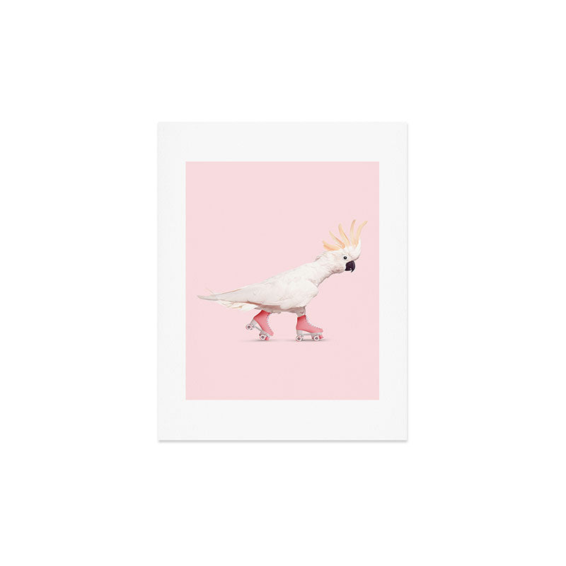ROLLERSKATING COCKATOO Art Print Gallery Image 3