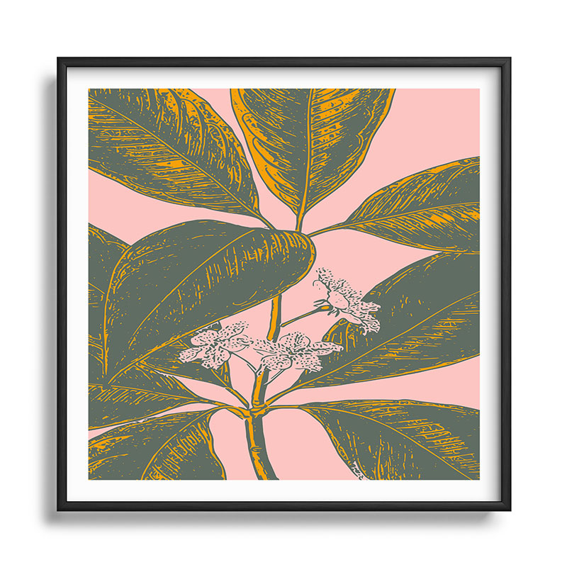 Modern Botanical Banana Leaf Framed Art Print Gallery Image 122
