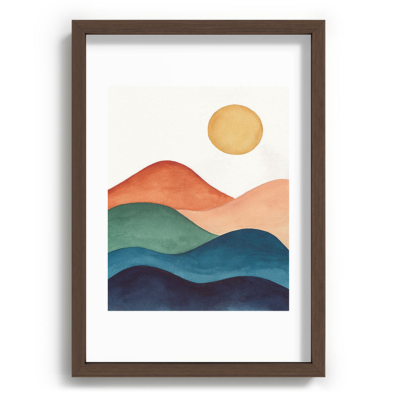 Colorful Abstract Mountains Framed Art Print Gallery Image 89