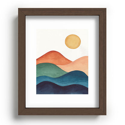 Colorful Abstract Mountains Framed Art Print Gallery Image 88