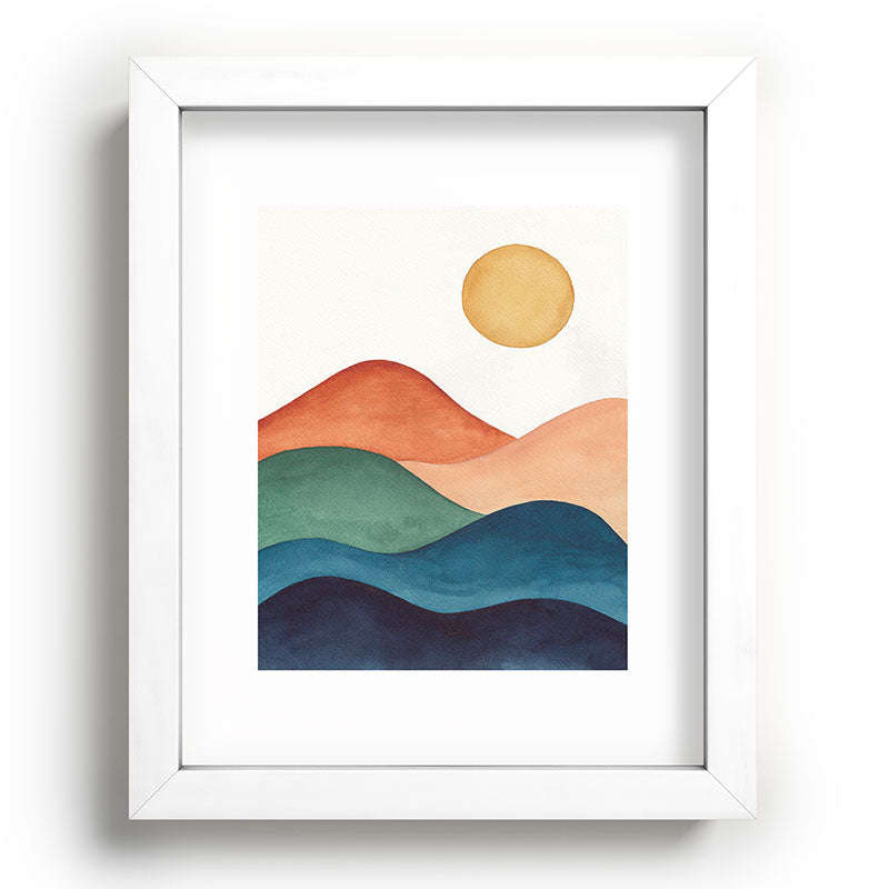 Colorful Abstract Mountains Framed Art Print Gallery Image 104