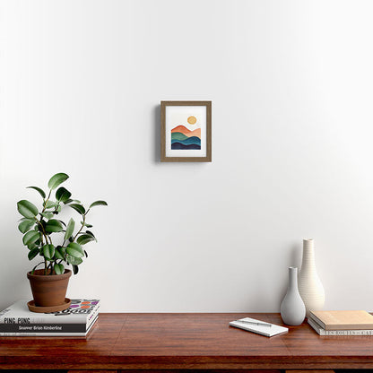Colorful Abstract Mountains Framed Art Print Gallery Image 10
