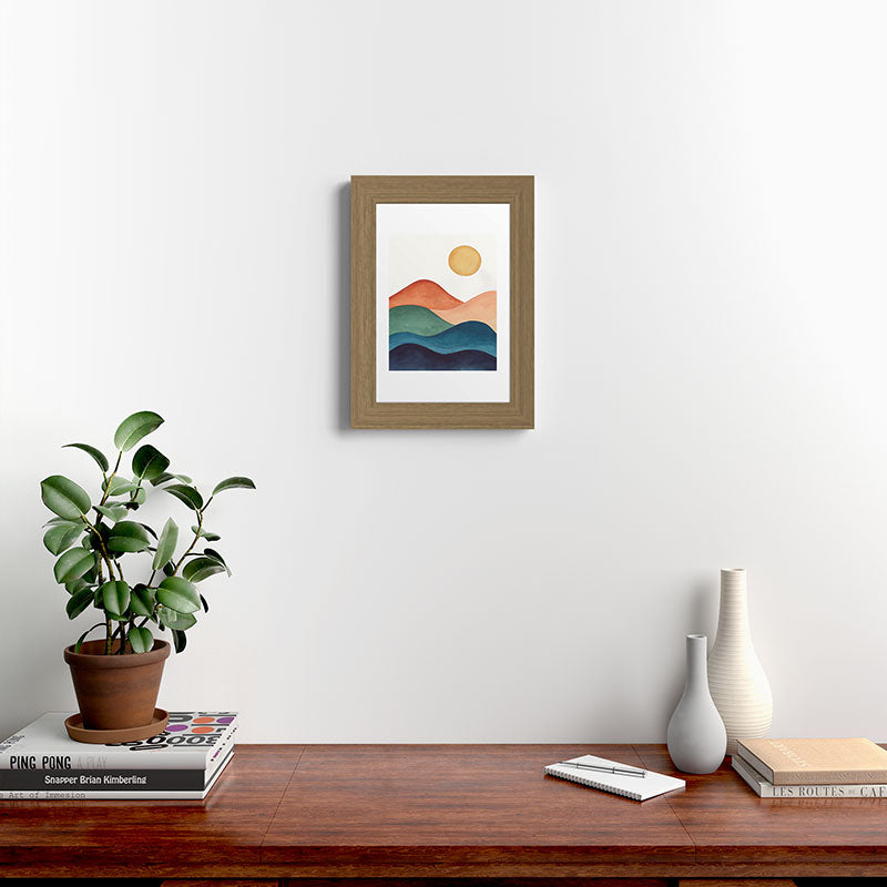 Colorful Abstract Mountains Framed Art Print Gallery Image 52