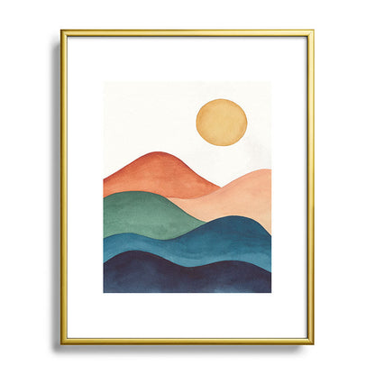 Colorful Abstract Mountains Framed Art Print Gallery Image 120