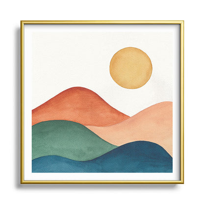 Colorful Abstract Mountains Framed Art Print Gallery Image 133