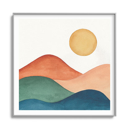 Colorful Abstract Mountains Framed Art Print Gallery Image 141