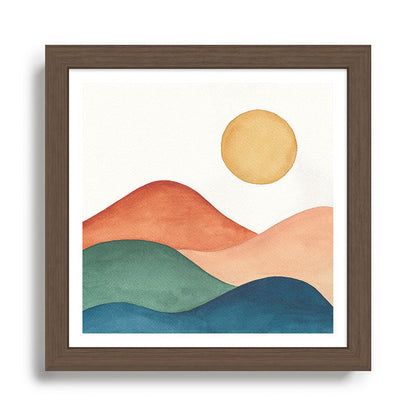 Colorful Abstract Mountains Framed Art Print Gallery Image 13