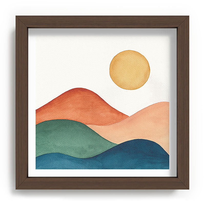 Colorful Abstract Mountains Framed Art Print Gallery Image 98