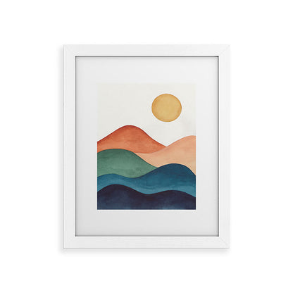 Colorful Abstract Mountains Framed Art Print Gallery Image 70