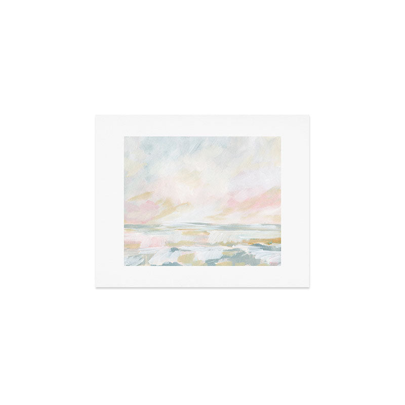Golden Hour - Pastel Seascape Art Print Gallery Image 1