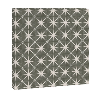 arlo star tile - olive Canvas Print Gallery Image 6
