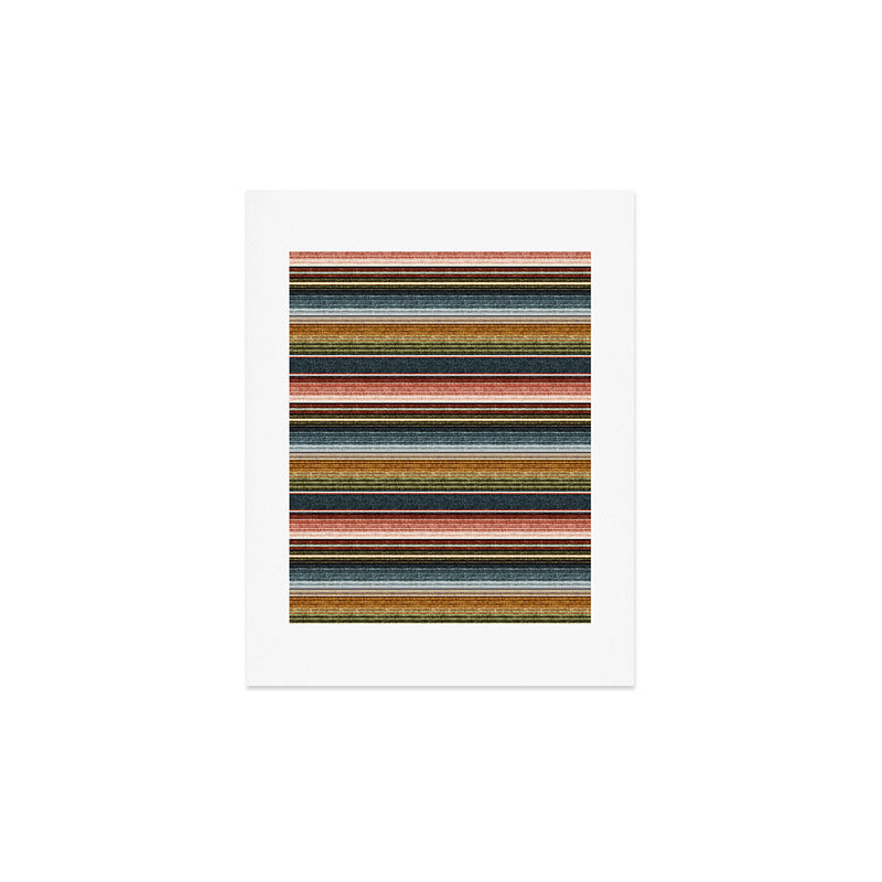 serape southwest stripe - earth tones Art Print Gallery Image 2