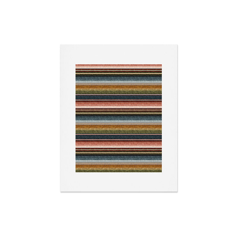 serape southwest stripe - earth tones Art Print Gallery Image 3