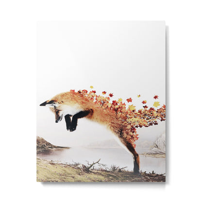 Autumn Fox Metal Print Gallery Image 3
