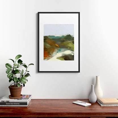 the path abstract landscape art Framed Art Print Gallery Image 8