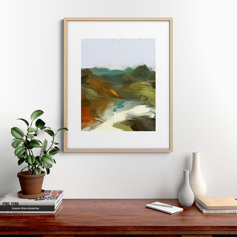 the path abstract landscape art Framed Art Print Gallery Image 29